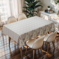 Nappe rectangulaire à motif islamique RNPT, couverture de table en PVC pour la salle à manger du Moyen-Orient