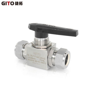 Robinet à bille en acier inoxydable 316L à double compression, haute pression, droit, pour gaz 304 - Product Image 4