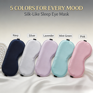 Masque de sommeil en soie légère 100% Mulberry 22 Momme Grade 6A avec sangle réglable - Product Image 4