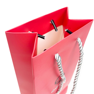 Sacs en papier personnalisés avec logo pour emballage de bouteilles de vin, de boissons ou de cadeaux (un ou deux articles) - Product Image 4