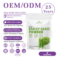 Poudre de feuilles d'herbe d'orge pure AegleWell, emballage personnalisé, supplément alimentaire végétalien, matière première pour les marques mondiales