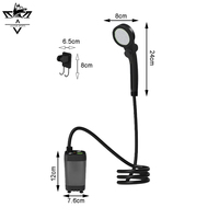 Douche de camping électrique portable avec affichage de la température Système de douche extérieure chauffante rechargeable Best-seller