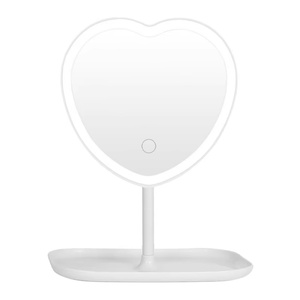 Miroirs cosmétiques LED pliables miniatures pour usage domestique, miroir de maquillage, équipement de beauté - Product Image 1