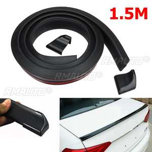 Universal 5D Rubber Tail Spoiler <b>DIY</b> Refit Spoiler 1.5M 35/45mmCar-Styling Exterior Rear Spoiler <b>Kit</b> Trunk Rear Roof Lip Spoiler - Product Image 2