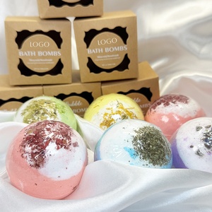 Coffret Cadeau de Mini <span class=keywords><strong>Bombes</strong></span> de Bain Artisanales de Luxe, Emballage Sérigraphié, Infusées aux Huiles Essentielles, Moules pour Usage Canin - Product Image 4