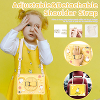 Pour iPad 10e génération 2022 10.9 pouces tablette enfants étui robuste antichoc avec 360 rotation béquille dragonne bandoulière ceinture
