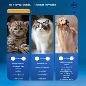 כמוסות רכות של שמן דגים מים עמוקים לכלבים וחתולים עם DHA/EPA לבריאות העיניים וליופי הפרווה - תוסף תזונה - Product Image 2