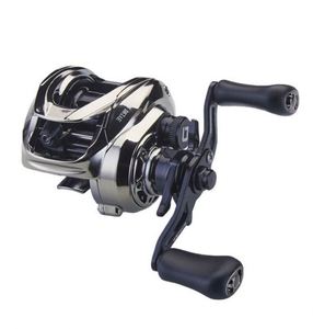 Moulinet de pêche baitcasting haute qualité DC2000 7.0:1 en fibre de carbone et nylon pour eau salée, main gauche, pour rivière, lac et ruisseau, 3+1 roulements - Product Image 1
