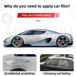 Película protectora autoadhesiva de TPU para el cuerpo, envoltura PPF metálica brillante para automóviles, 10 años de garantía - Product Image 2