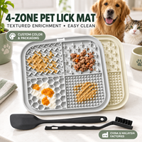 Tapis de léchage personnalisé pour chiens, gamelle anti-glouton pour chats, grands plats pour chiens, tapis de distraction pour chats et chiens – Vente en gros