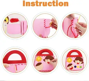 Hot Sale Wholesale Price Sewing Kit For Kids Toddler Arts And Crafts Preschool Educational Toys Sewing Kit For Kids