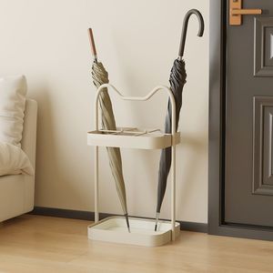 Porte-parapluie moderne autoportant en fer, double face, grande capacité, pour entrée de maison, hall d'hôtel, bureau - Product Image 2