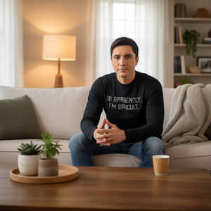 Entonces, según parece, soy difícil, camiseta de manga larga con estampado de sarcasmo - Product Image 3