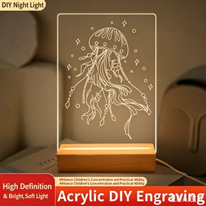 Lámpara Nocturna Pequeña de Acrílico con Forma Personalizada, para Niños y Estudiantes, para Dibujar y Pintar, Iluminación Creativa, Pintura Luminosa - Product Image 2