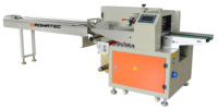 Machine d'emballage horizontale automatique Yaomatec pour l'emballage de produits alimentaires, de collations, de pain, de matériel, système de scellage haute vitesse