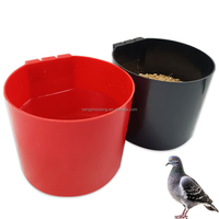 ZZ 1.5L noir course Pigeon fournitures accessoires en plastique caille poulet volaille Pigeon mangeoire et buveur seau