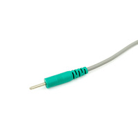 Câble médical flexible personnalisé 4,0 mm avec fiche banane vers câble ECG EEG 2,0 broches pour construction, gaine PVC TPU, fil de connexion pour électrodes EMG