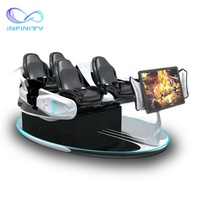 Máquina de Juegos de Realidad Virtual 9D, Simulador de Realidad Virtual, Precio de Máquina de Realidad Virtual, Simulador Familiar de 4 Asientos con Movimiento