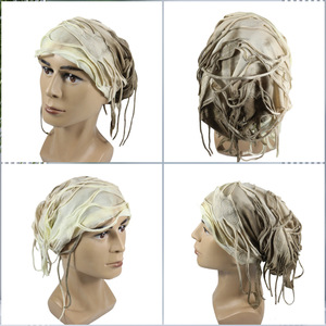 Mode HZM-24563 en détresse Slouchy Bump Color Tassel Casual Street Satin <span class=keywords><strong>Bonnet</strong></span> pour hommes femmes - Product Image 2