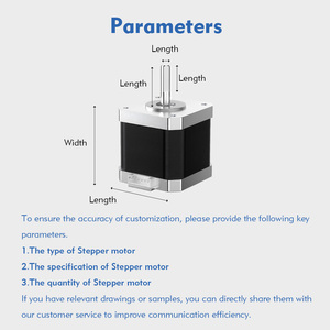 มอเตอร์สเต็ปเปอร์ไฮบริดประสิทธิภาพสูง <span class=keywords><strong>NEMA</strong></span> 8 11 14 <span class=keywords><strong>17</strong></span> 23 34 สำหรับเครื่องพิมพ์ 3 มิติ/เครื่องจักรบรรจุภัณฑ์/เครื่องพิมพ์/เครื่องจักรซีเอ็นซี - Product Image 3