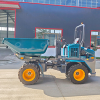Le chargeur frontal de vente chaude roule le mini camion à benne basculante articulé par 4X4 avec le chargeur puissant de moteur diesel de KUBOTA