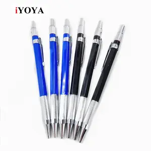 hot sale metal mechanical pencil and rotation technico clutch lead holder 2mm with sharpener also use as carpenter pencil