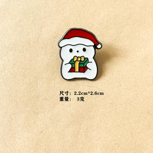 New Style Großhandel Nette Emaille Weihnachts katze Geschenke Abzeichen Stifte Weihnachts schmuck Brosche Anstecknadel für Kleidung - Product Image 5