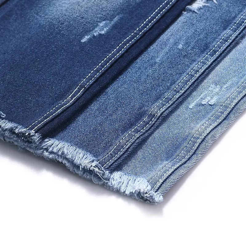 Синяя правая 80% джинсовая ткань из хлопка для джинсов 12,5 унций, Высококачественная джинсовая ткань, поставщики
