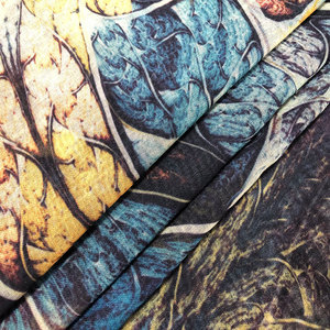 Vải Voan Lụa Sa Tanh In Kỹ Thuật Số 100% Sợi Nhân Tạo - Product Image 4