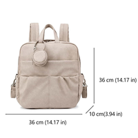 Sac à langer personnalisé avec pochette pour sucette, nouveau matériau, grande capacité, sac à dos de luxe en PU à carreaux, résistant à l'eau, usage quotidien, nylon 230D
