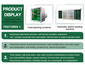 Hoàn toàn tự động thủy canh thức ăn gia súc thức ăn gia súc phát triển máy cho hệ thống trang trại & đậu nảy mầm nông nghiệp container - Product Image 6