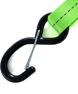 미국 표준 1 ''폴리에스터 래칫 스트랩 S 후크 타이 다운 스트랩 이동 가전 제품 잔디 장비 오토바이 용 벨트 - Product Image 4