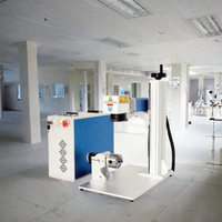 Machine de marquage laser à fibre 30W à refroidissement par air pour pierre, compatible avec les formats AI/LAS/BMP