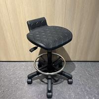 Banc de travail classique en polyuréthane PU avec support lombaire, tabouret de bureau pivotant réglable en hauteur pour les tests de conférence Caissier Mill