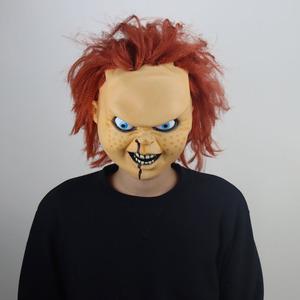 Perruque retour à l'âme halloween <span class=keywords><strong>Ghost</strong></span> Festival, Chaji <span class=keywords><strong>Ghost</strong></span>, masque pour bébé, accessoires de pansement, Latex, horreur, diable, visage, capot, <span class=keywords><strong>Film</strong></span> de jeu - Product Image 4