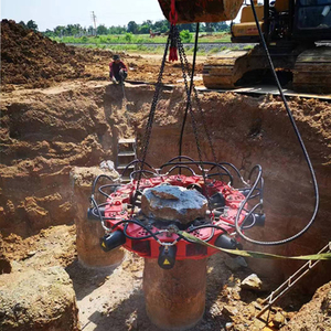 Rompiombino per teste di cumulo in calcestruzzo per pali rotondi per rifilare affioramenti e fondamenta in calcestruzzo - Product Image 3