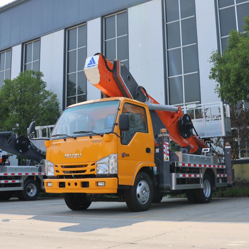 Грузовик Isuzu с корзиной, подъемник, 25 м, 36 м, телекоммуникационная башня, для обслуживания ветряных турбин