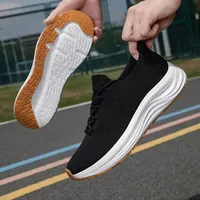 Chaussures décontractées d'hiver pour hommes, en maille respirante extensible, semelle extérieure en EVA, légères, pour la marche