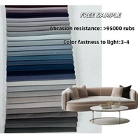 Vente directe d'usine Textile 100% Polyester imperméable Mosha velours tissus d'ameublement solide luxe velours pour canapé chaise