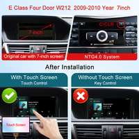 STWEI CarPlay Inalámbrico para Mercedes Benz Clase E W212 2009-2010 NTG 4.0, Car Play, Android Auto, Espejo, Cámara Trasera, Pantalla Táctil