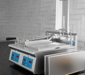 Máquina Automática para Freír Dumplings y <span class=keywords><strong>Gyoza</strong></span>, Equipo de Cocina Comercial, 220v 110v, Placa de Hierro de 12 mm de Espesor - Product Image 3