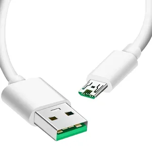 Vivo 4 Core USB Line per Android Micro cavo dati cavo dati tipo C originale Usb-c 0.25m 1m 1.5m 2m 4A PVC per Iphone bianco TPE