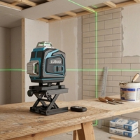 Niveau laser infrarouge 4D haute précision 16 lignes, précision 2 mm/7 m, IP54, auto-nivelant, rotation 360°, croix horizontale et verticale