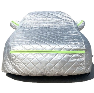 غطاء سيارة رياضي مقاوم للماء من 5 طبقات مصنوع من البوليستر مع تسميك بالقطن للحماية من البرد - Product Image 1