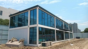 Tốt nhất Glass prefab hiện đại biệt thự sang trọng nhà mở rộng đúc sẵn vận chuyển container nhà cho người mới bắt đầu bán hàng đã sẵn sàng để sử dụng - Product Image 3