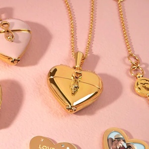 Collier pendentif ouvrable en acier titane, haute résistance de la couleur, idéal pour la Saint-Valentin, les demandes en mariage et les cadeaux de fête - Product Image 4