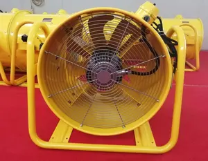 Yüksek kaliteli endüstriyel havalandırma Fan taşınabilir Blower hava çıkışı yangın anma PVC esnek kanalı ile çıkarıcı