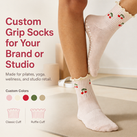 Chaussettes de yoga et de fitness professionnelles pour femmes, antidérapantes, absorbant la transpiration, chaussettes de Pilates pour la pratique en salle, chaussettes de Pilates avec logo personnalisé