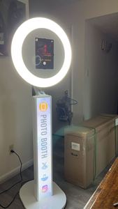 Mesin Booth Selfie pesta pernikahan portabel, Stan foto Ipad kecerahan Super dengan lampu Led - Product Image 3