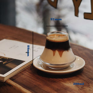 Boire chaud 300ML comète forme verre tasse à café tasse bouche étroite tasse en verre tasses - Product Image 6